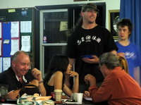 Renshi Trent keeping the nights events on track