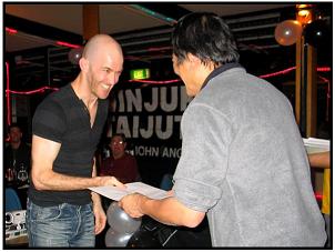 Black belt certificate presentation